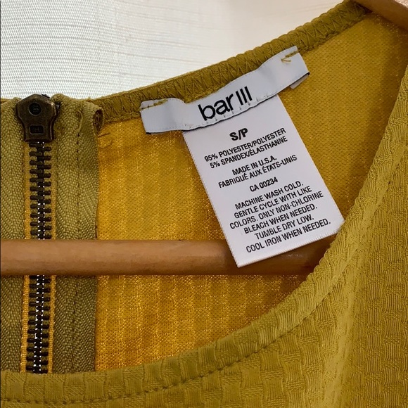 💛 Mustard Yellow Ochre Dress Small - Picture 4 of 4